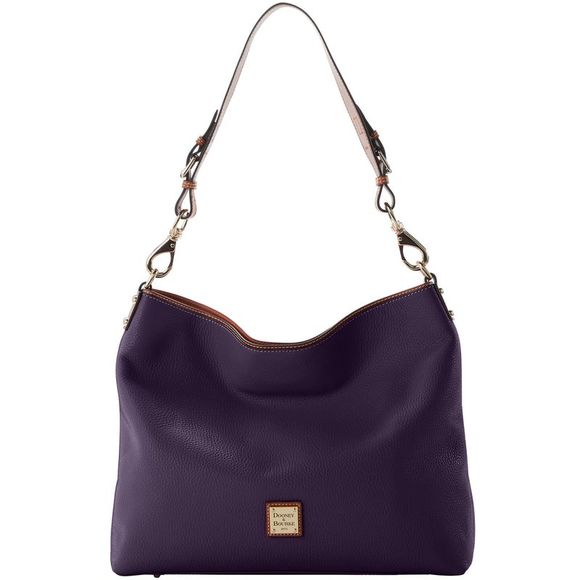 Dooney & Bourke Handbags - Dooney & Bourke Pebble Grain Extra Large Courtney Sac Shoulder Bag - Plum Wine